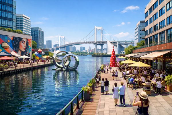 天王洲岛的蜕变：从仓库街到艺术街的演变轨迹